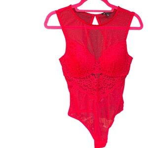 Red Mesh Bodysuit